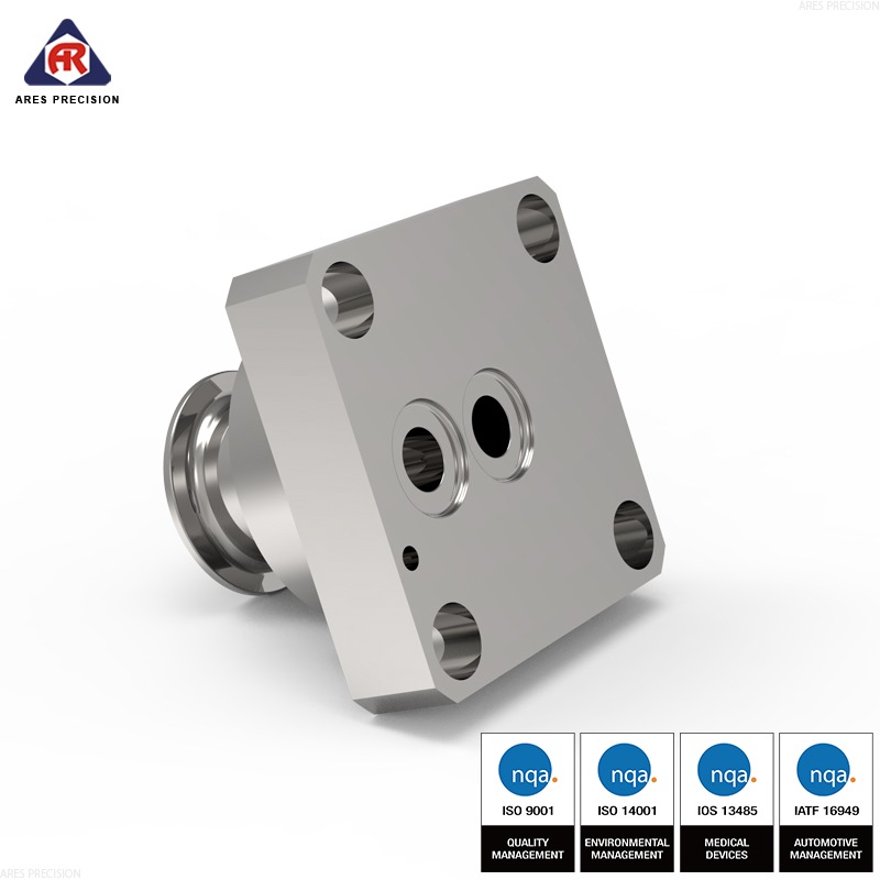 VCR金属垫片端面密封接头数控加工