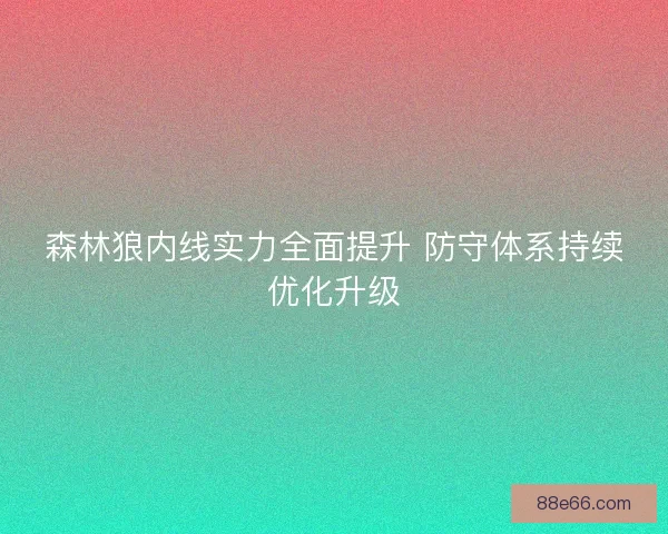 森林狼内线实力全面提升 防守体系持续优化升级
